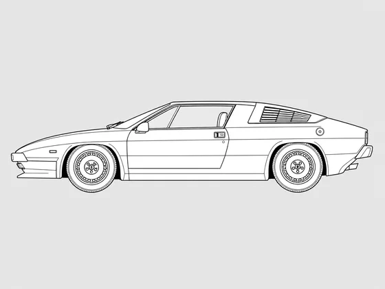 Lamborghini Jalpa side view