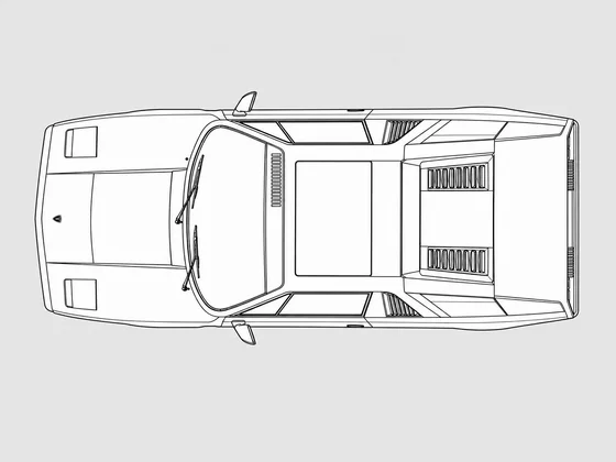 Lamborghini Jalpa top view