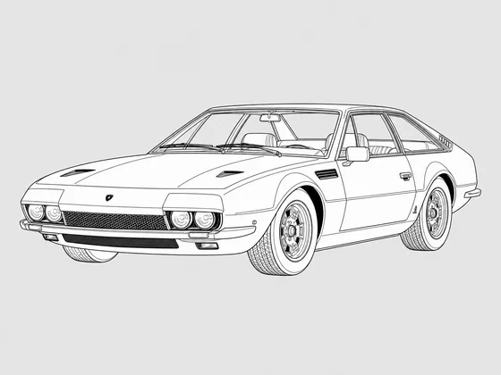 Lamborghini Jarama front 3/4 view