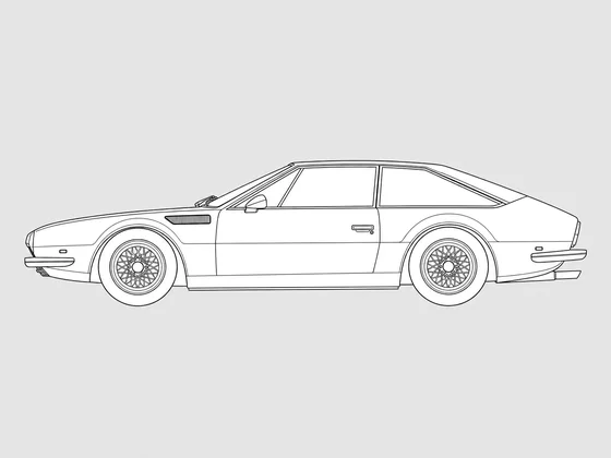 Lamborghini Jarama side view