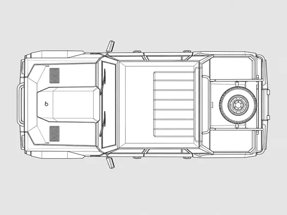 Lamborghini LM002 top view