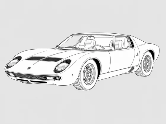 Lamborghini Miura front 3/4 view