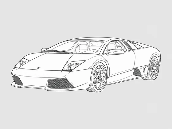 Lamborghini Murcielago front 3/4 view