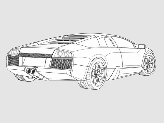 Lamborghini Murcielago rear 3/4 view