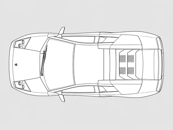 Lamborghini Murcielago top view
