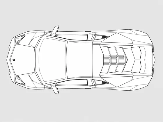 Lamborghini Reventon top view