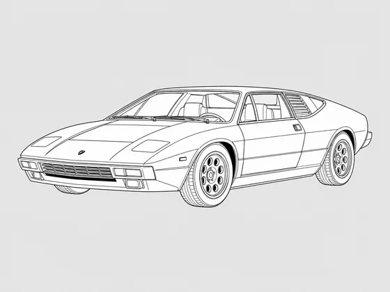 Lamborghini Silhouette front 3/4 view