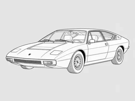 Lamborghini Urraco front 3/4 view