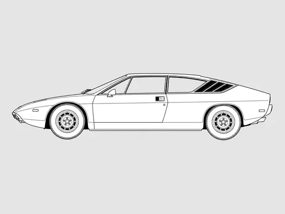 Lamborghini Urraco side view
