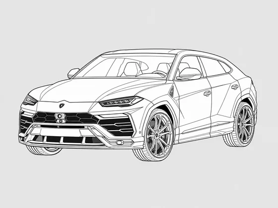 Lamborghini Urus front 3/4 view