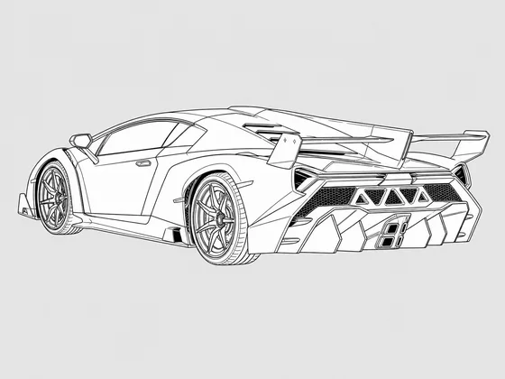 Lamborghini Veneno rear 3/4 view