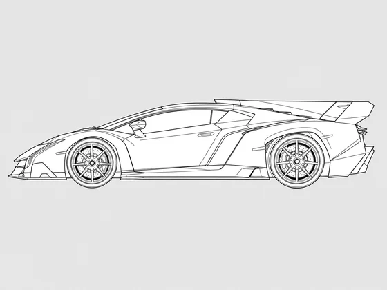 Lamborghini Veneno side view