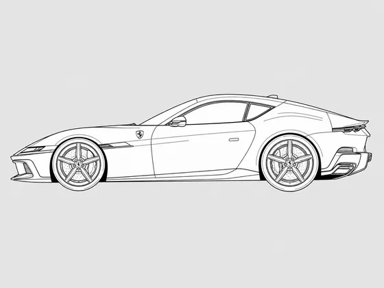 Ferrari 12Cilindri side view