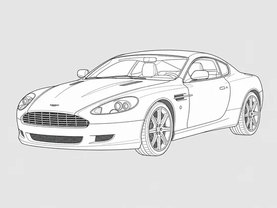 Aston Martin DB9 front 3/4 view