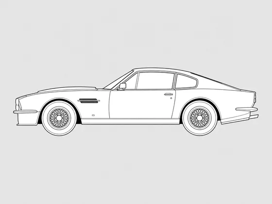 Aston Martin V8 side view