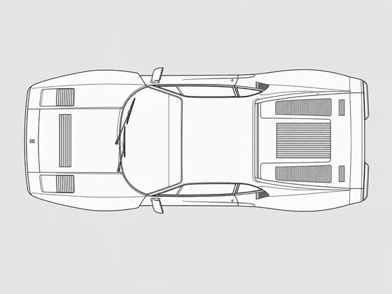 Ferrari 288 GTO top view