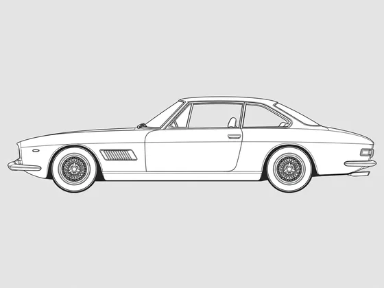 Ferrari 400 side view