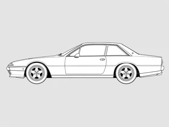 Ferrari 412 side view