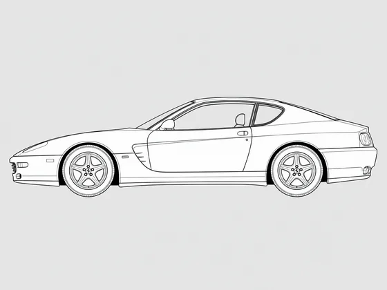 Ferrari 456 side view