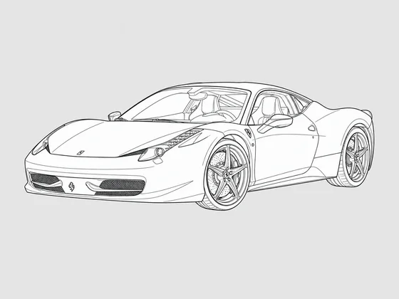 Ferrari 458 front 3/4 view