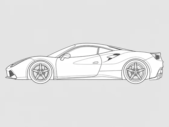 Ferrari 488 side view