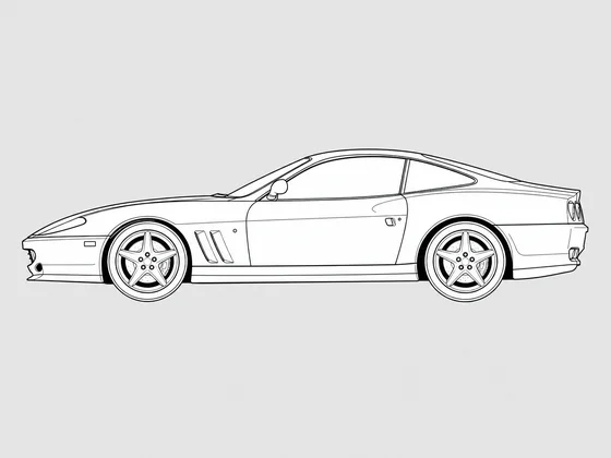 Ferrari 550 side view