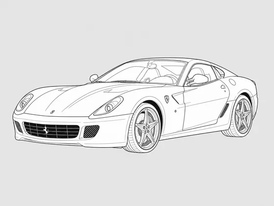 Ferrari 599 front 3/4 view