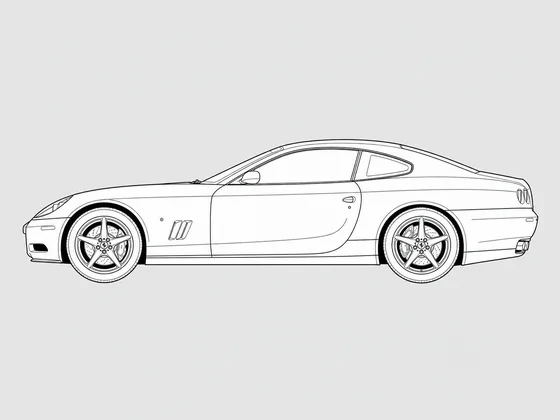 Ferrari 612 side view