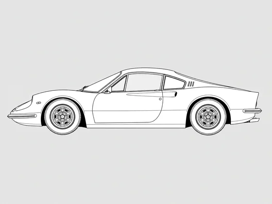 Ferrari Dino 206 GT side view