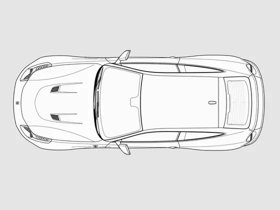 Ferrari FF top view