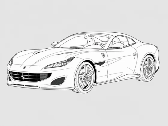 Ferrari Portofino front 3/4 view