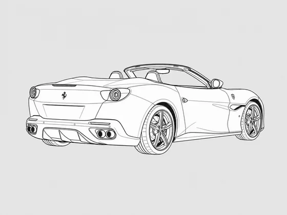 Ferrari Portofino rear 3/4 view