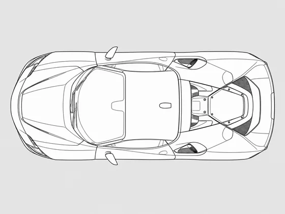 Ferrari SF90 top view