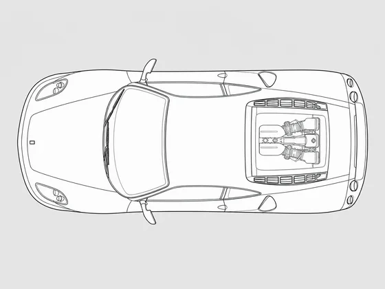 Ferrari F430 top view