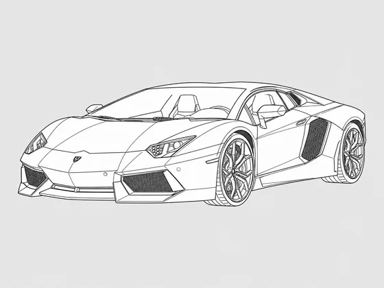 Lamborghini Aventador front 3/4 view
