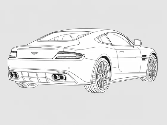 Aston Martin Vanquish rear 3/4 view