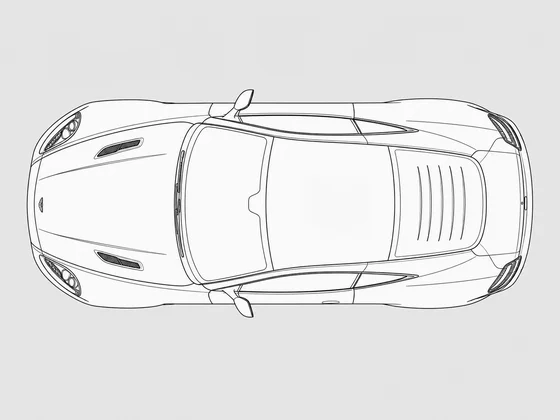 Aston Martin Vanquish top view