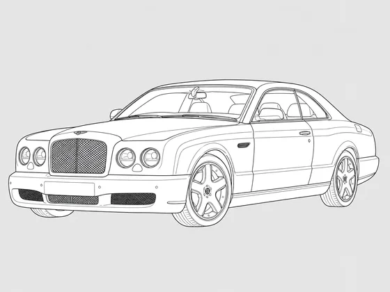 Bentley Brooklands front 3/4 view