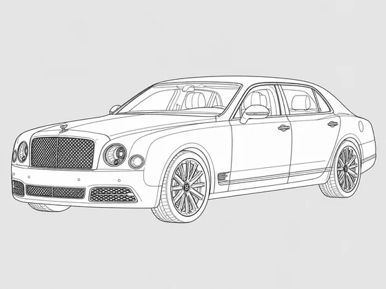 Bentley Mulsanne front 3/4 view