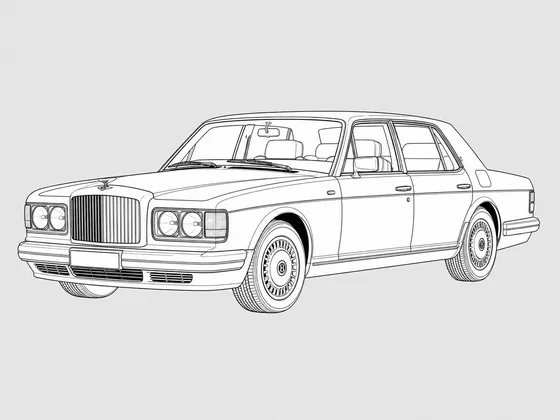 Bentley Turbo R front 3/4 view