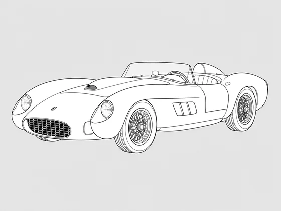 Ferrari 250 Testa Rossa front 3/4 view
