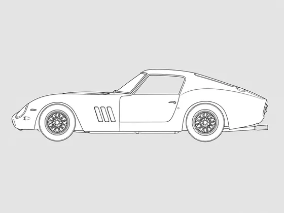 Ferrari 250 side view