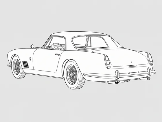 Ferrari 330 America rear 3/4 view