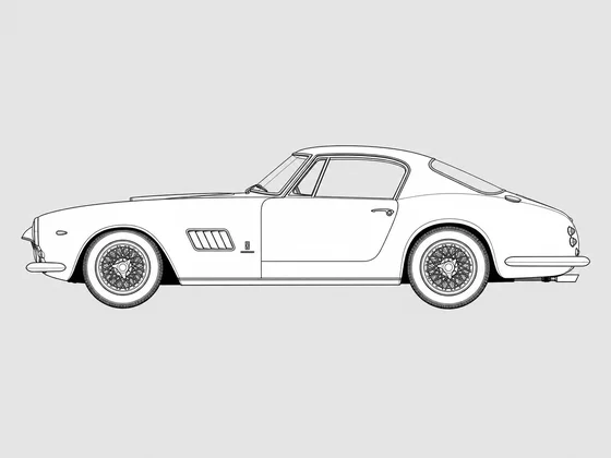 Ferrari 330 America side view