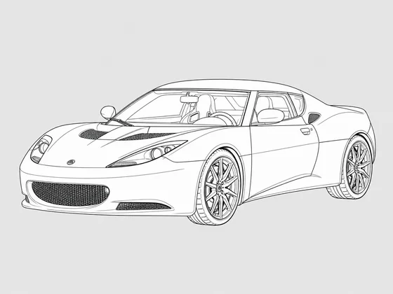 Lotus Evora front 3/4 view