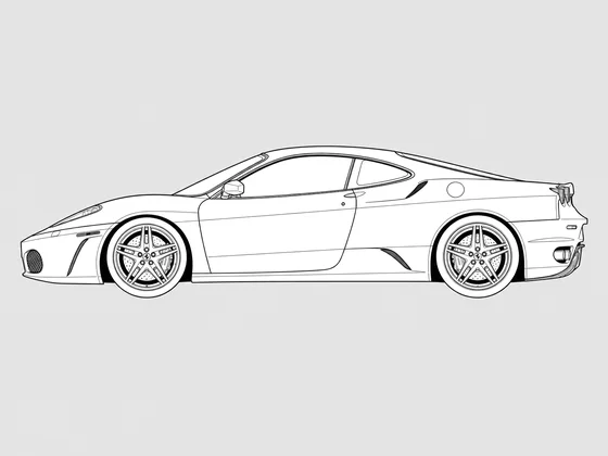 Ferrari F430 side view
