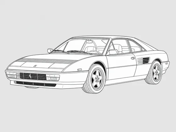 Ferrari Mondial front 3/4 view