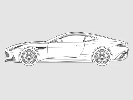 Aston Martin DB12 side view