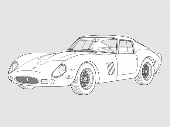 Ferrari 250 GTO front 3/4 view