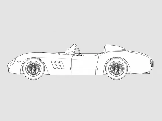 Ferrari 250 Monza side view